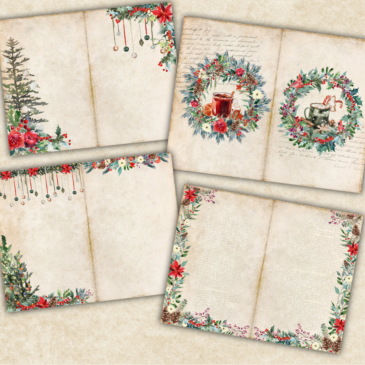 Cozy Christmas Junk Journal Printable Kit