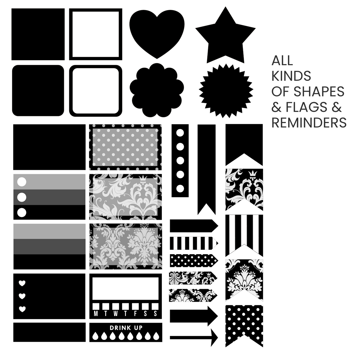 Midnight (Black) Digital Stickers
