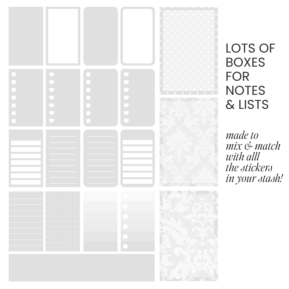 Platinum (Light Gray) Digital Stickers