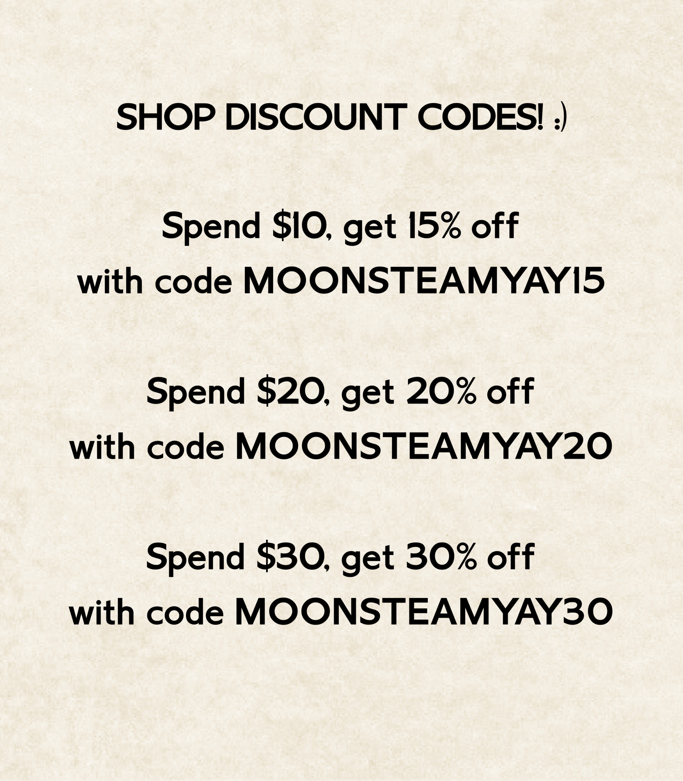 Moonsteam Design Studio discount codes