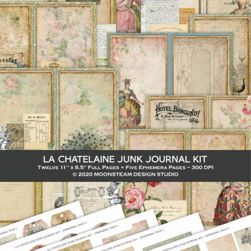 La Chatelaine Shabby Chic Junk Journal Kit