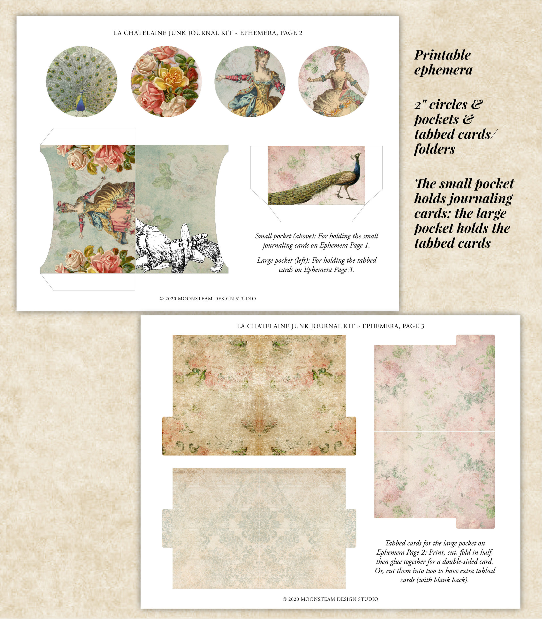 La Chatelaine Shabby Chic Junk Journal Kit - Image 9