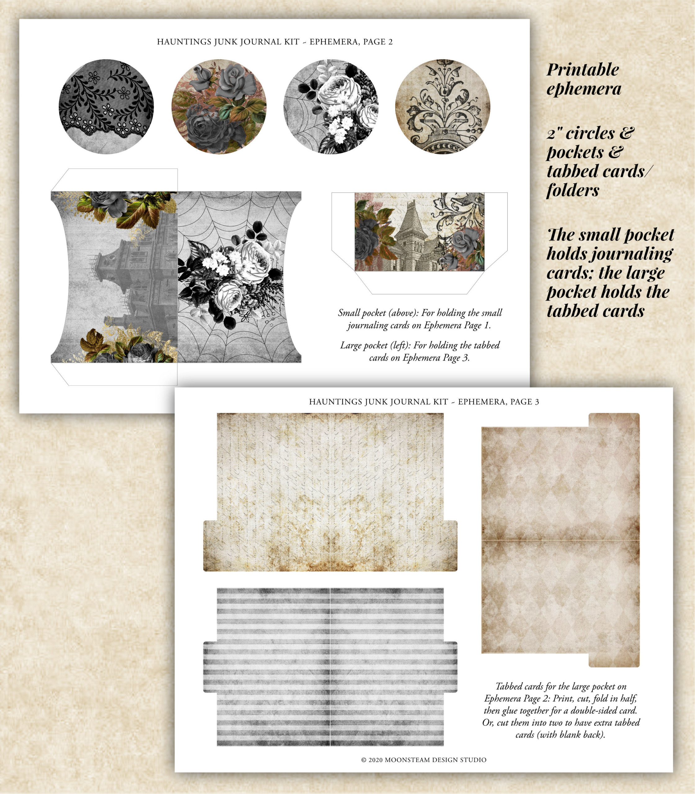 Hauntings Junk Journal Printable Kit - Image 8