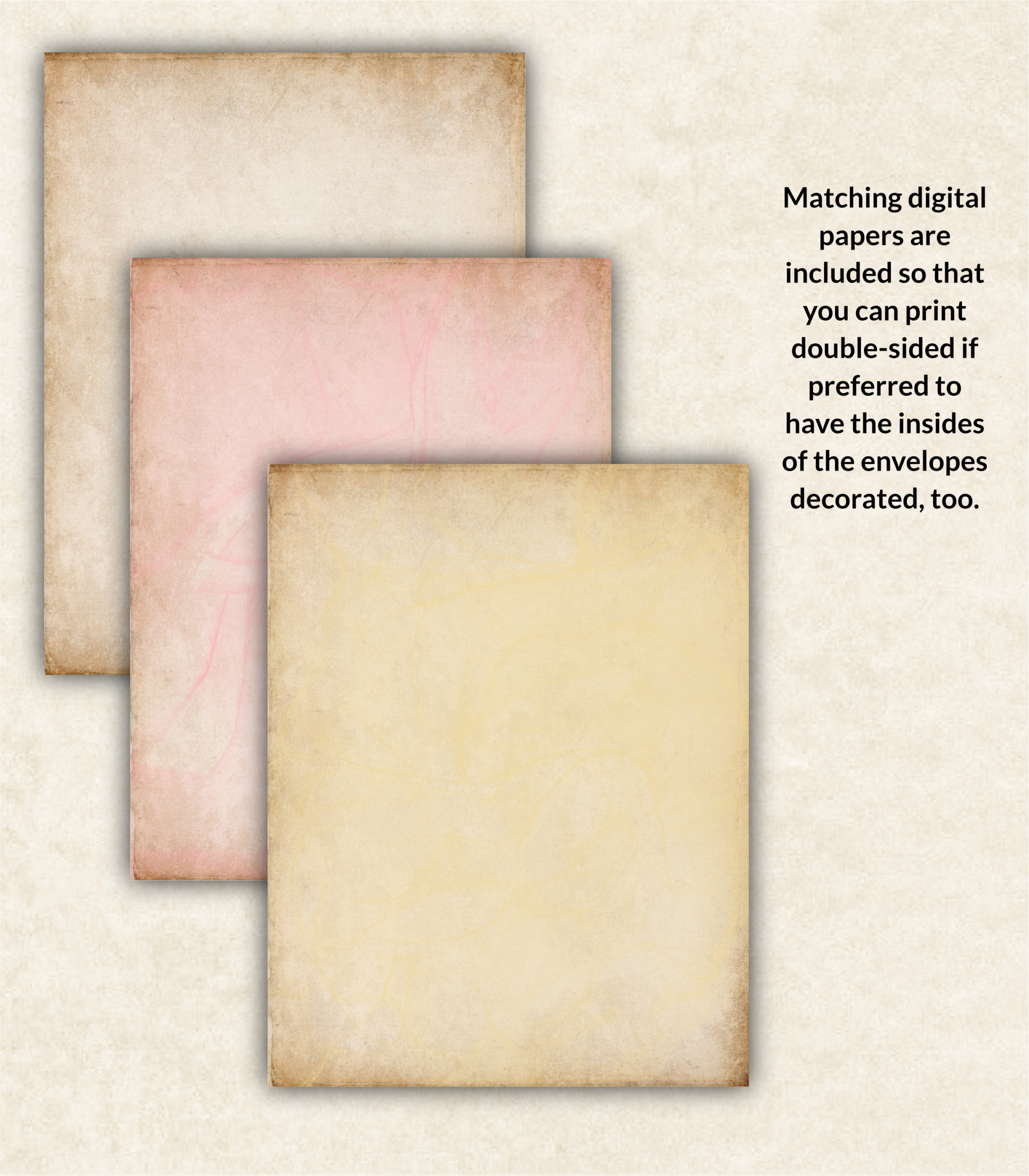 Rose Romance Junk Journal Envelopes with Inserts - Image 5