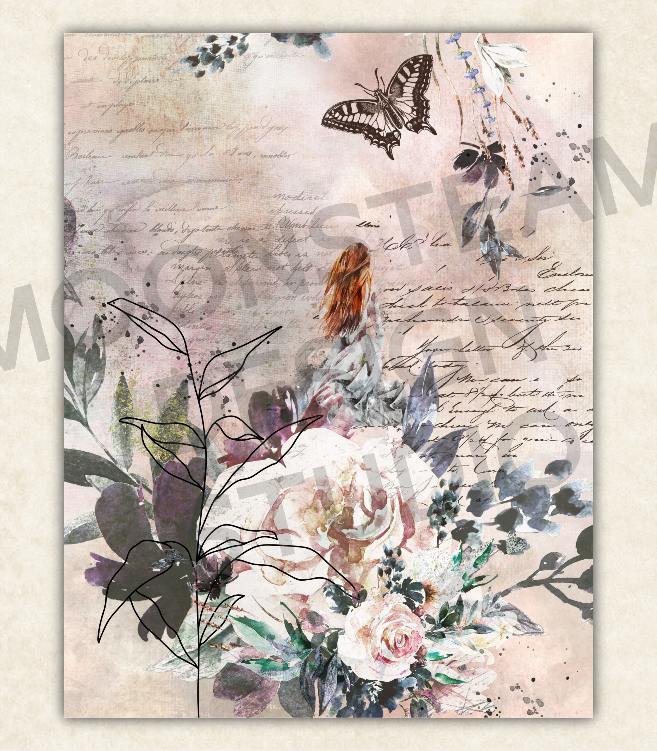 Lost in a Dream Digital Papers - Image 3