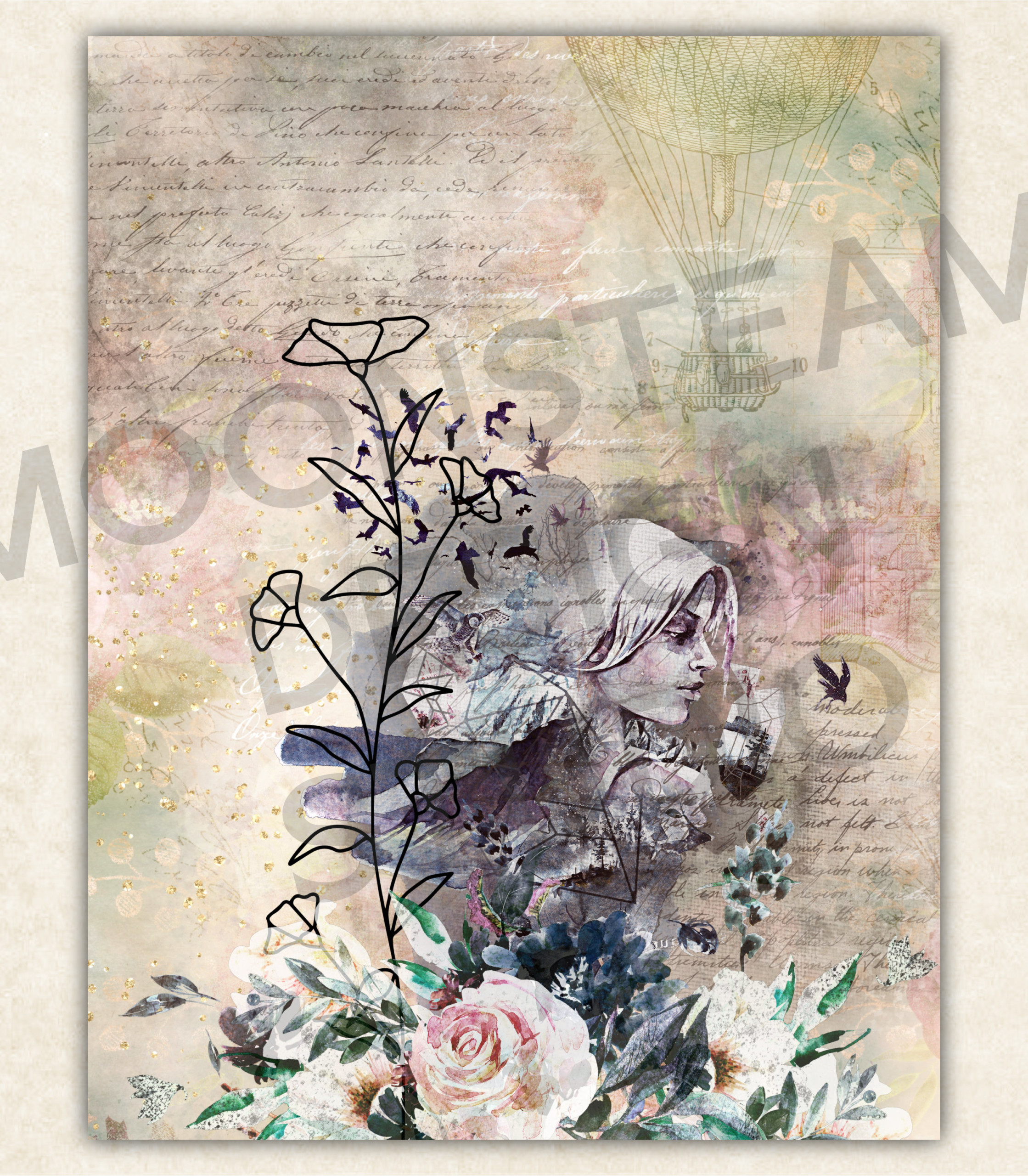 Lost in a Dream Digital Papers - Image 4