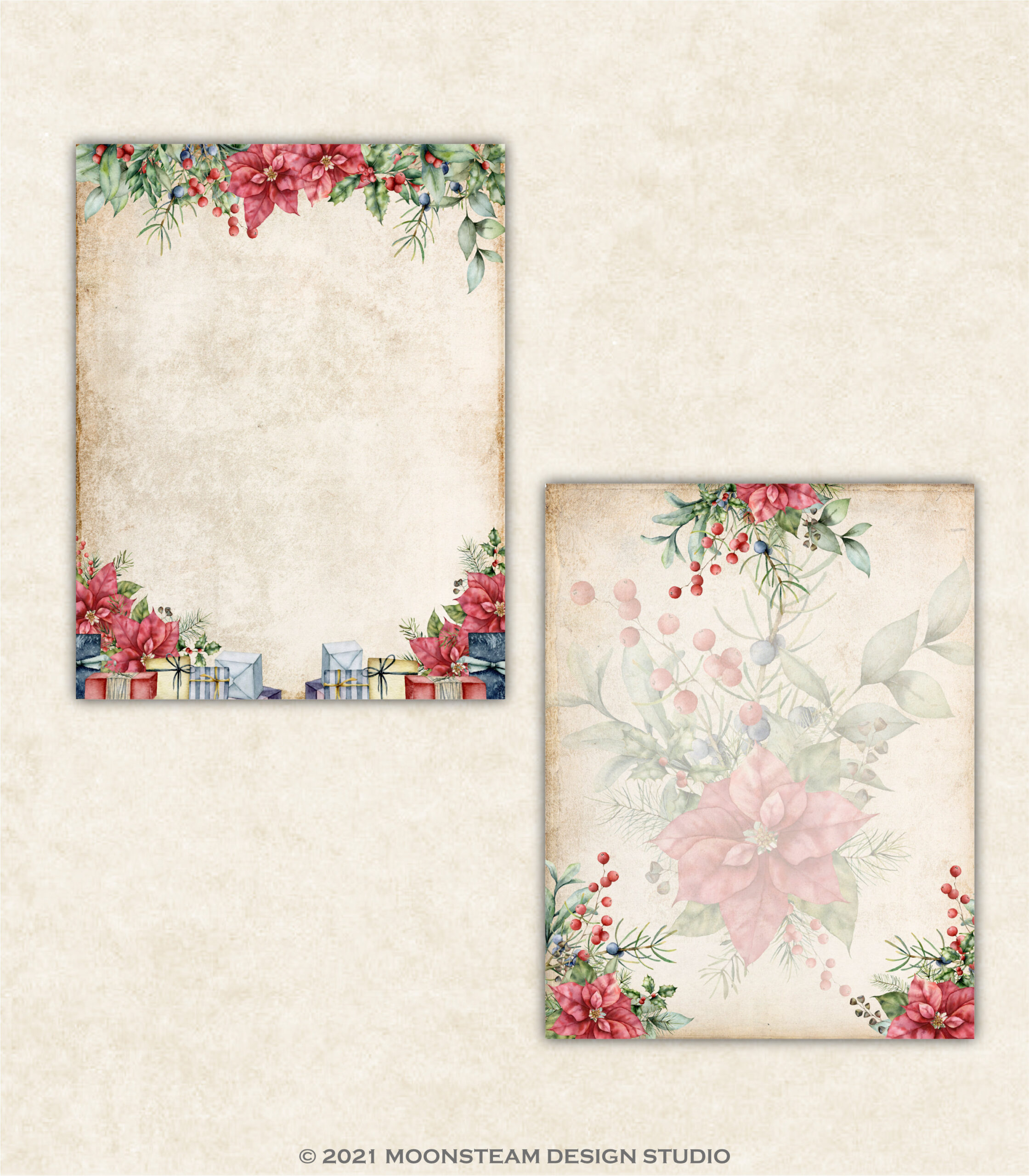 Soft Christmas Digital Papers - Image 5