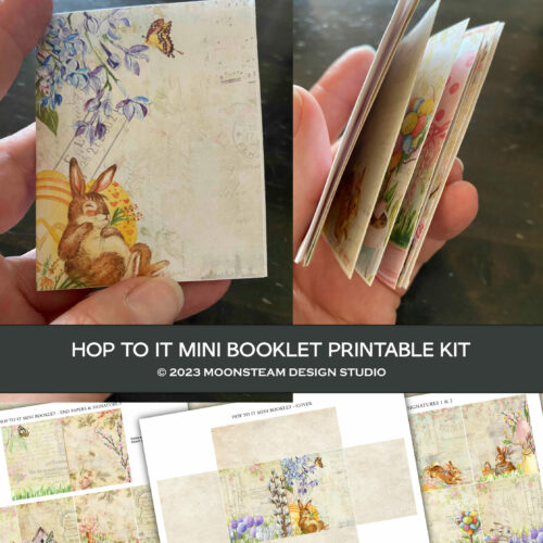 Hop To It Mini Booklet Printable Kit by Moonsteam Design Studio