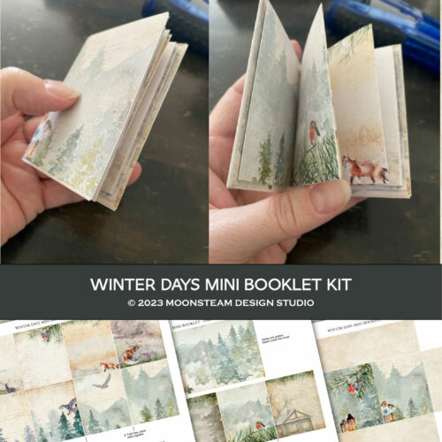 Winter Days Mini Booklet Printable Kit by Moonsteam Design Studio