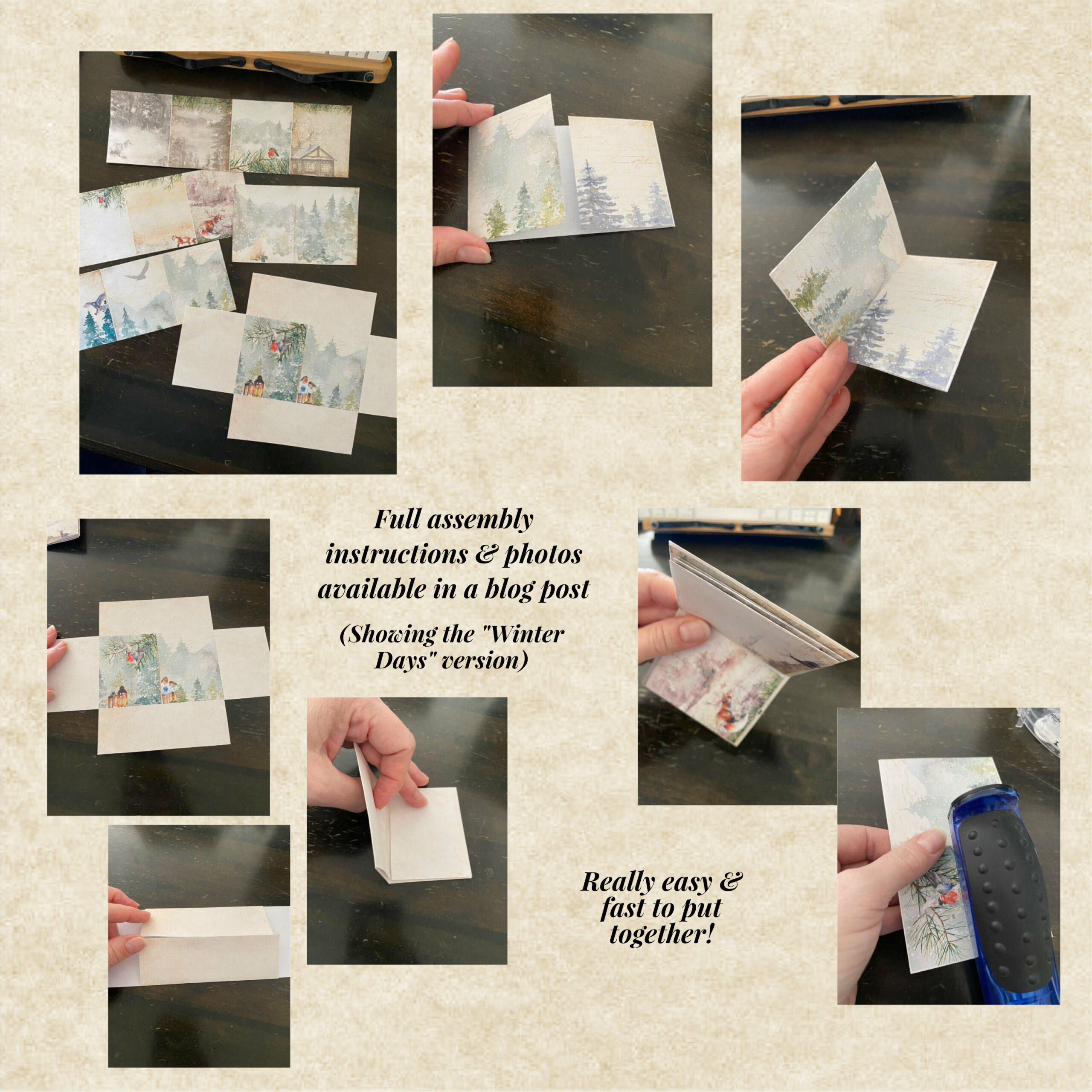 Rose Romance Mini Booklet Printable Kit by Moonsteam Design Studio