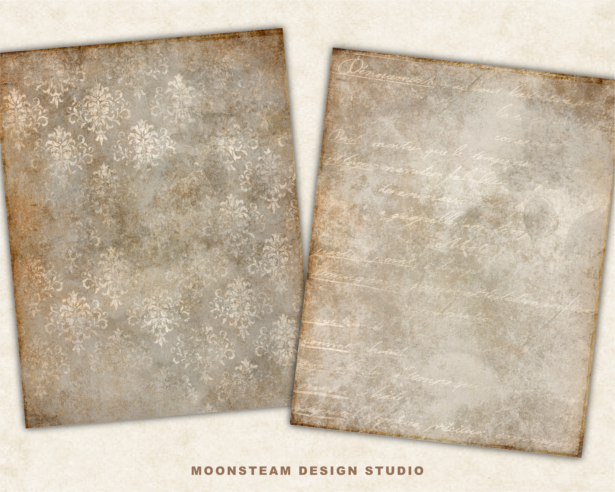 Playful Dragons Digital Papers by Moonsteam Design Studio