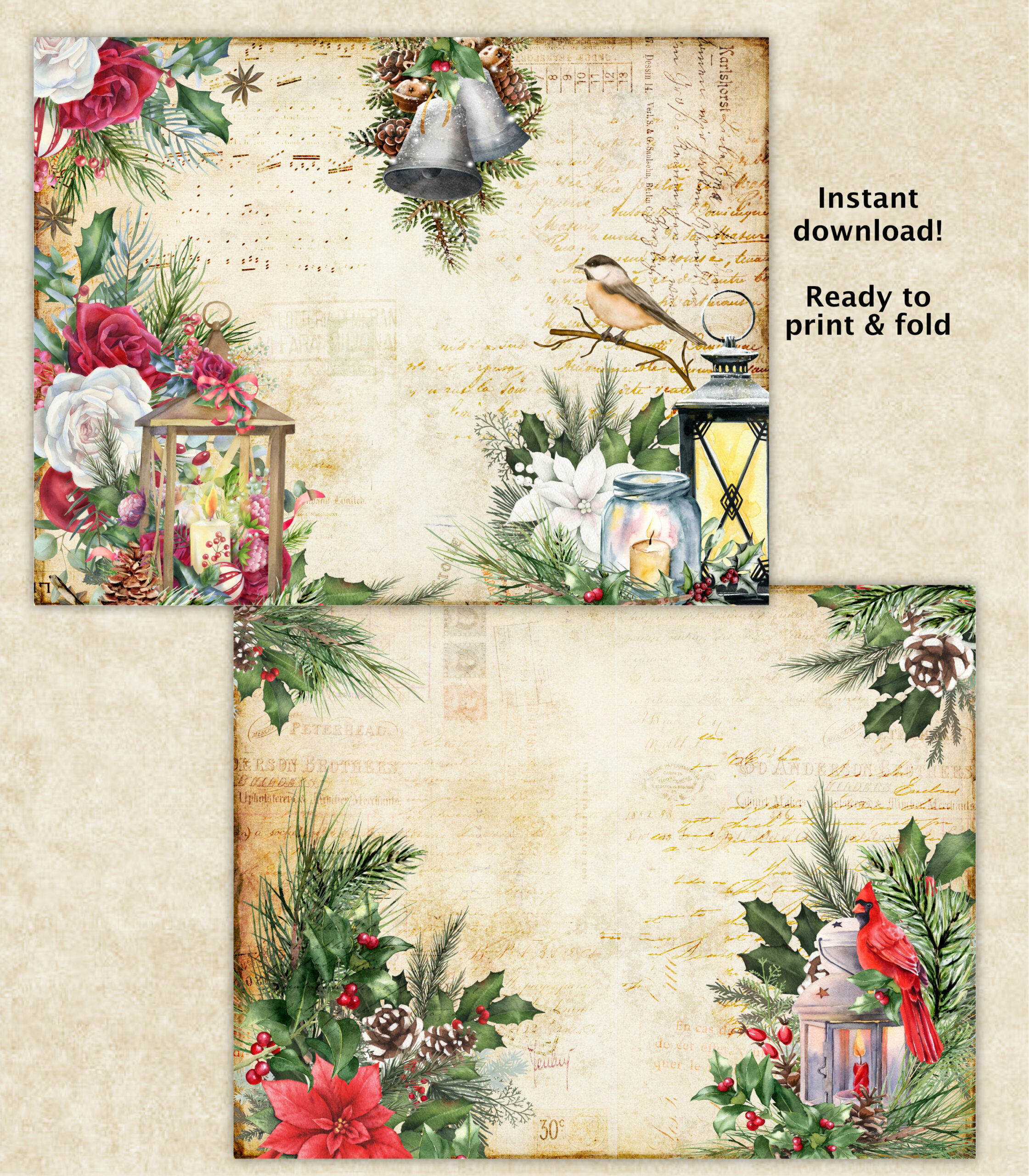 Christmas Mood Junk Journal Kid by Moonsteam Design Studio