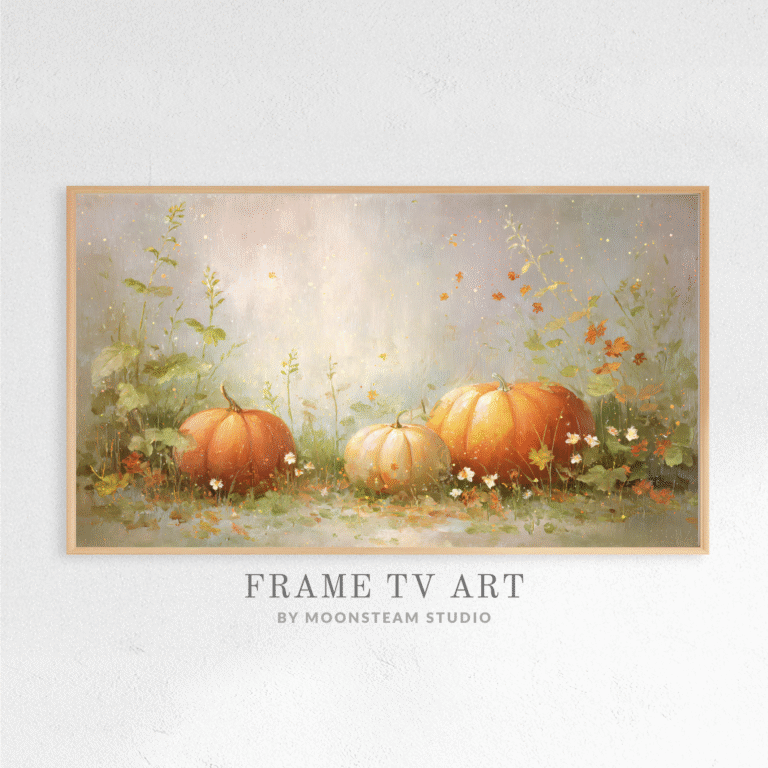 Autumn Pumpkins 1 Frame TV Art by Moonsteam Studio