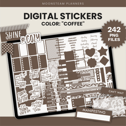 Brown Digital Stickers