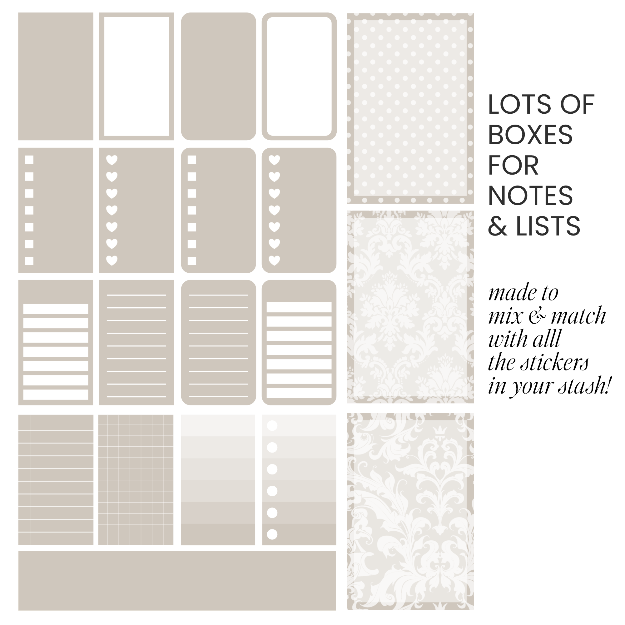 Light Oak Digital Stickers - Image 2