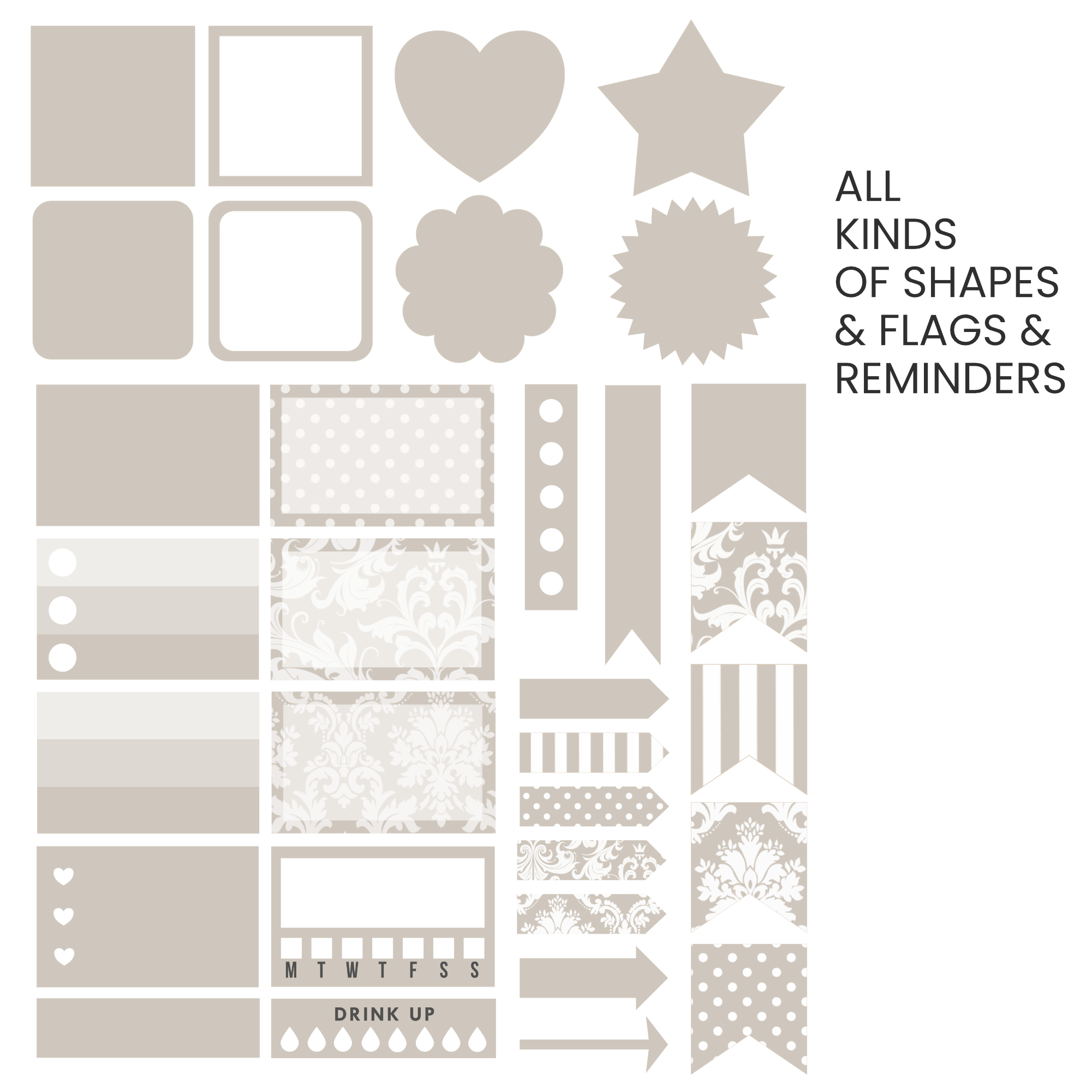 Light Oak Digital Stickers - Image 3